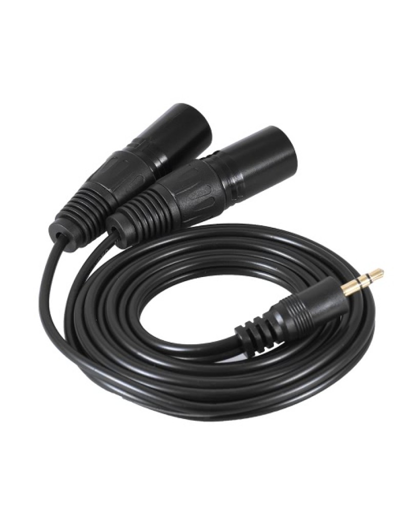 1.5m/ 5ft Audio Cable Cord Dual XLR Male to 3.5mm Male Plug