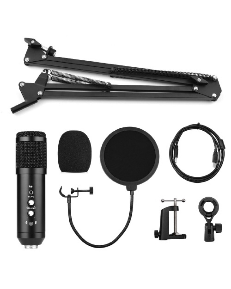 Studio Recording USB Condenser Microphone Mic Kit