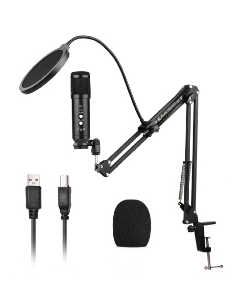 Studio Recording USB Condenser Microphone Mic Kit