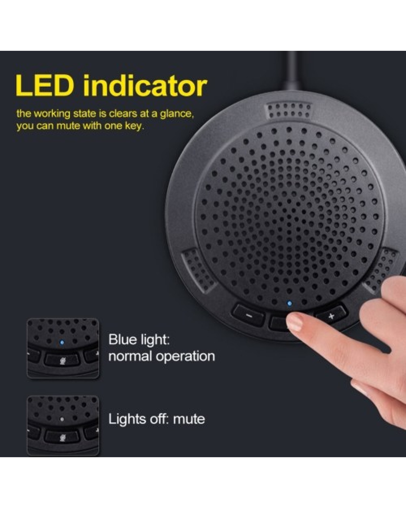 Computers Omnidirectional Microphone USB Video Conferencing Microphone Game Voice Live Recording Microphone
