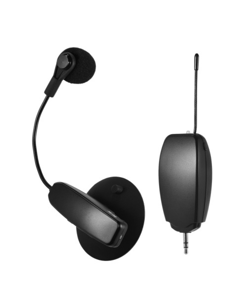 Wireless UHF Microphone System 1 Transmitter and 1 Receiver Musical Instrument Wearable Clip Condenser Mic