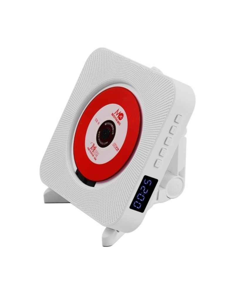 Wall Mounted CD Players with LED Display Portable Music Audio Boombox Remote Control Support BT/ USB/ Memory Card/ FM Modes
