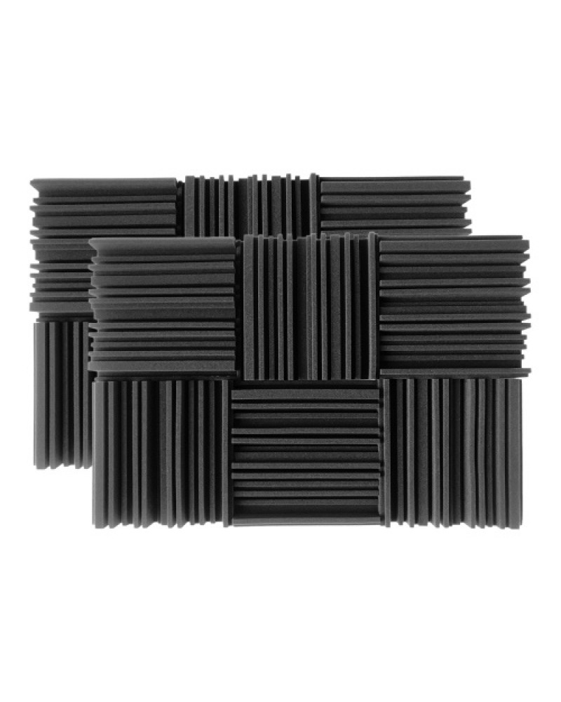 12pcs 10*10*2inch High Density Studio Acoustic Foams Panels Sound Insulation Foam Fire Retardant