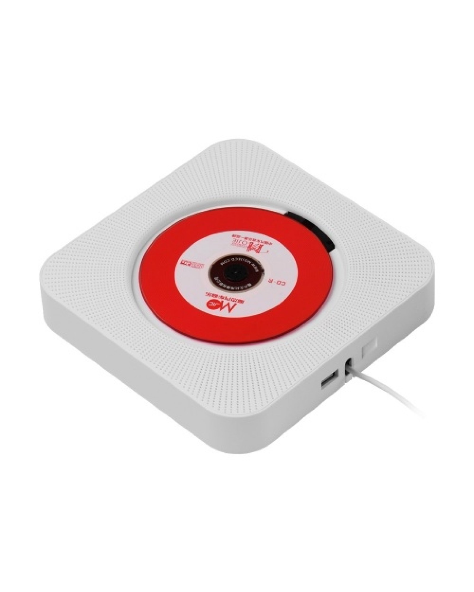 Wall Mounted CD Players with LED Display Portable Music Audio Boombox Remote Control Support BT/ USB/ Memory Card/ FM Modes