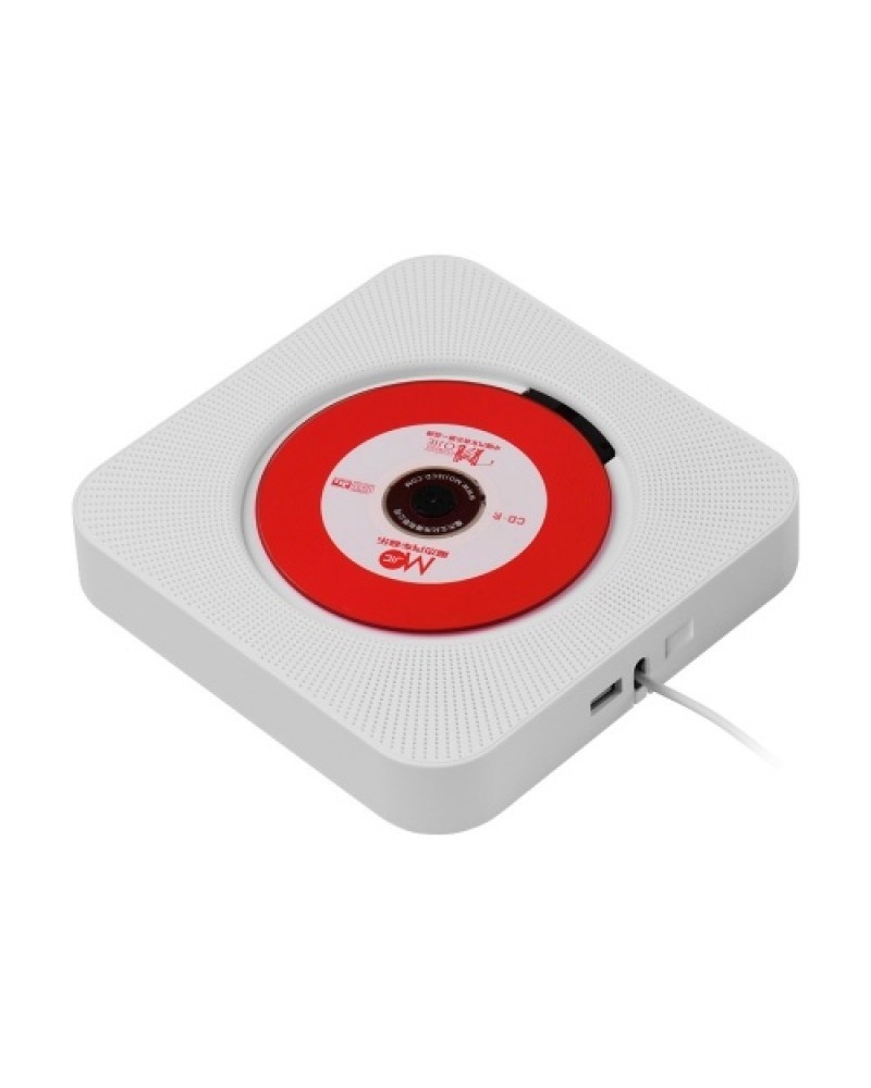 Wall Mounted CD Players with LED Display Portable Music Audio Boombox Remote Control Support BT/ USB/ Memory Card/ FM Modes