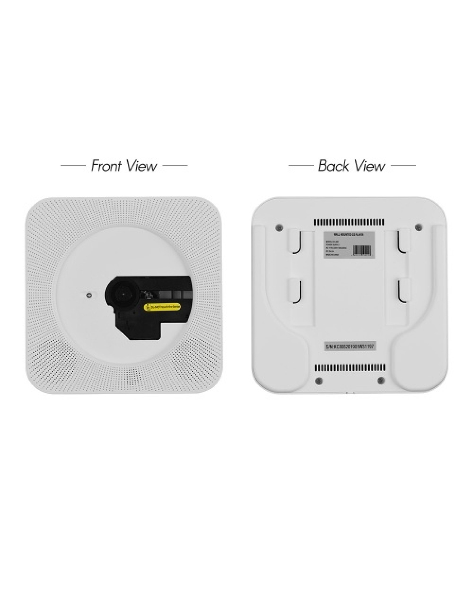 Wall Mounted CD Players with LED Display Portable Music Audio Boombox Remote Control Support BT/ USB/ Memory Card/ FM Modes