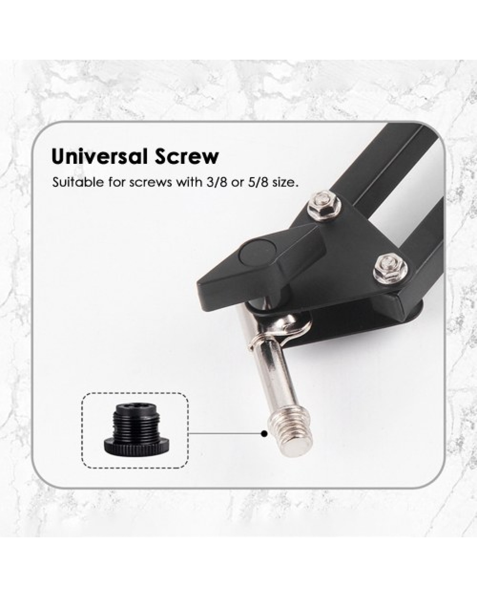 D8 Mic Stand Adjustable Microphone Suspension Arm Stand