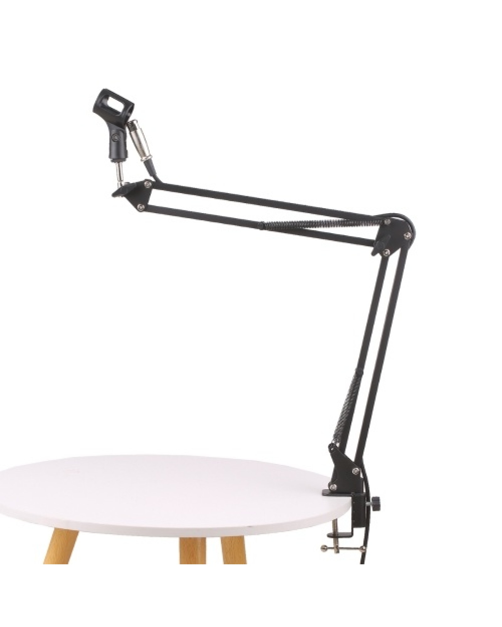 Microphone Holder Cantilever Bracket with Microphone Cable Telescopic Stand Live Support Lazy Bracket with Extendable Arm Deskto