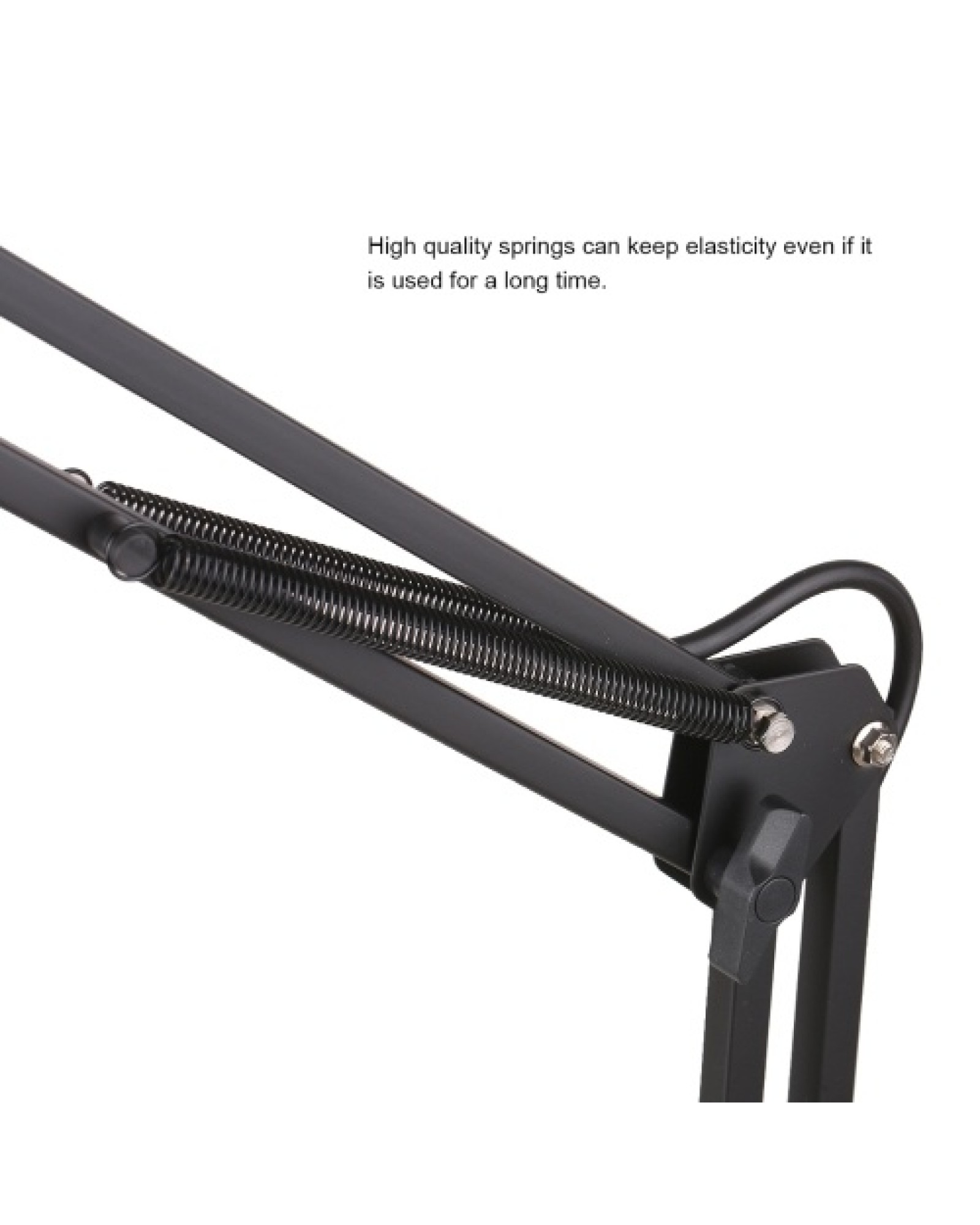 Microphone Holder Cantilever Bracket with Microphone Cable Telescopic Stand Live Support Lazy Bracket with Extendable Arm Deskto