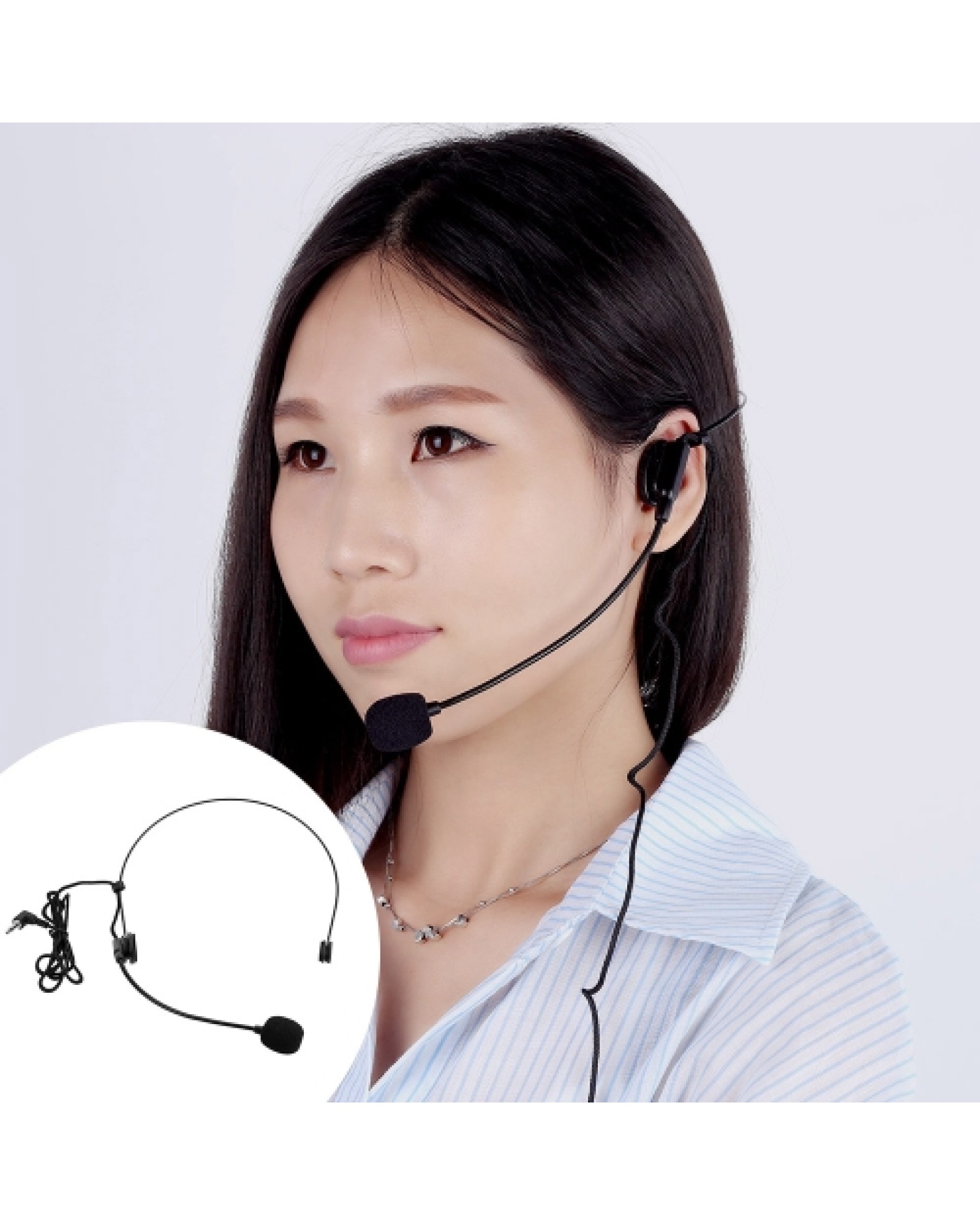 Uni-Directional Head-mounted Headworn Headset Microphone