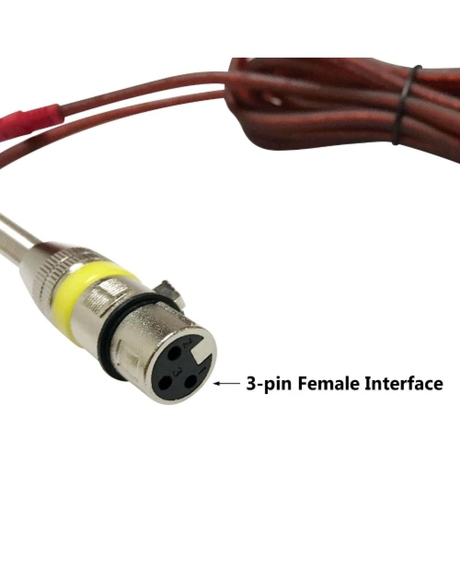 8.2ft 3.5mm Microphone Audio Cable XLR to 3.5mm Female Jack Condenser Microphone Cord Mic Line with Protective Metal Spring 2.5-