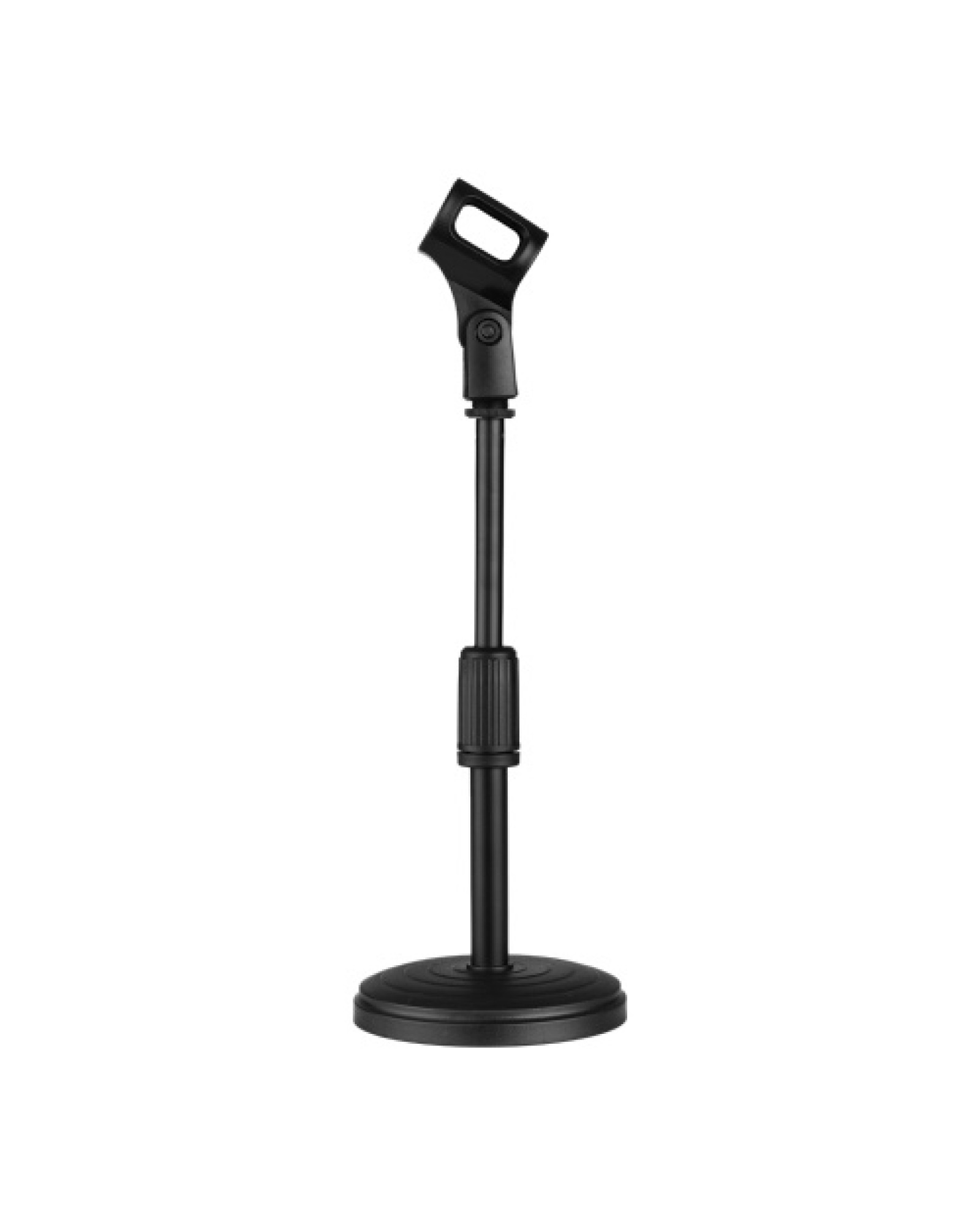 Mini Table Desk Microphone Stand Height Adjustable with Shock Mount for Microphone Mounting for Video Live Streaming