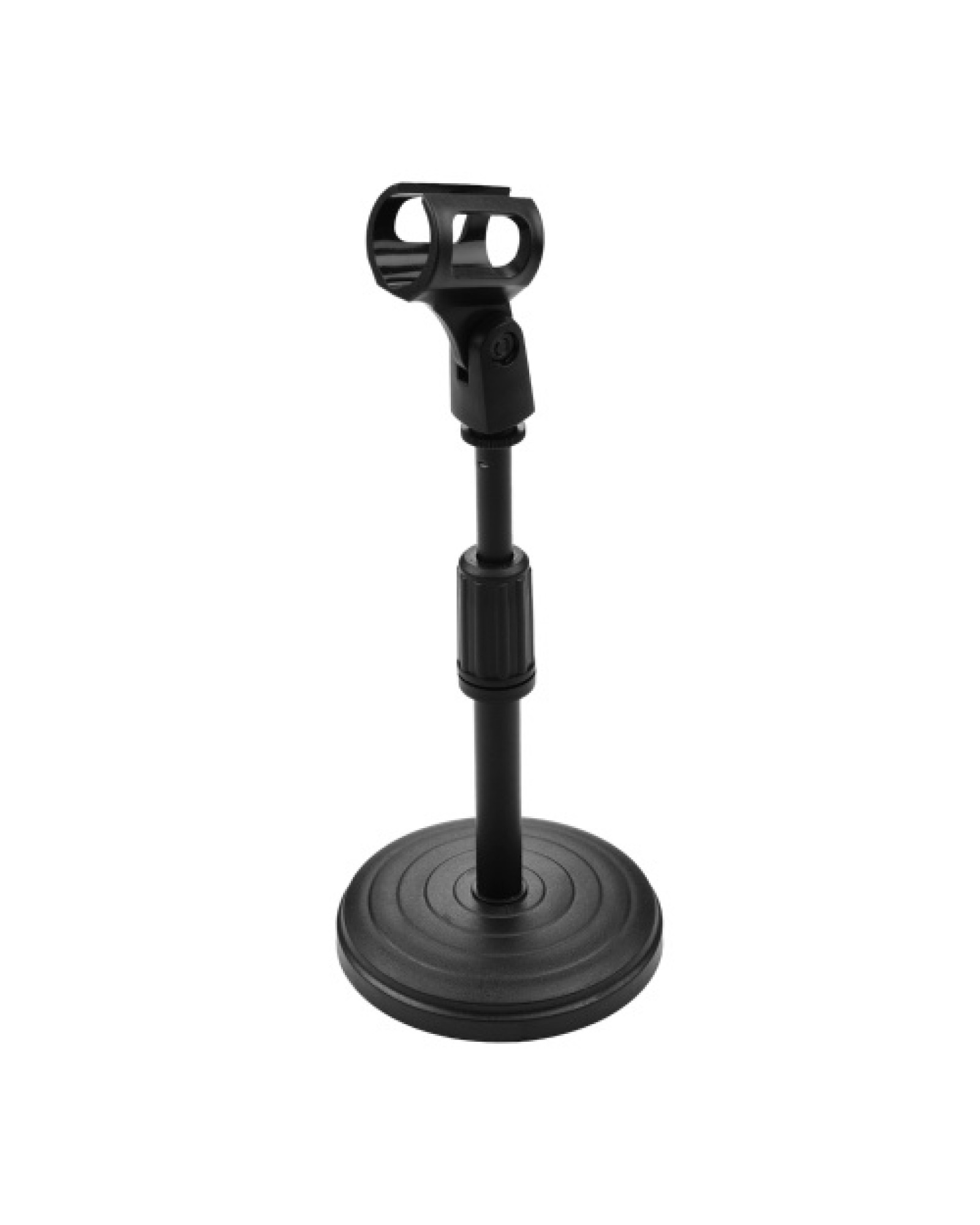 Mini Table Desk Microphone Stand Height Adjustable with Shock Mount for Microphone Mounting for Video Live Streaming
