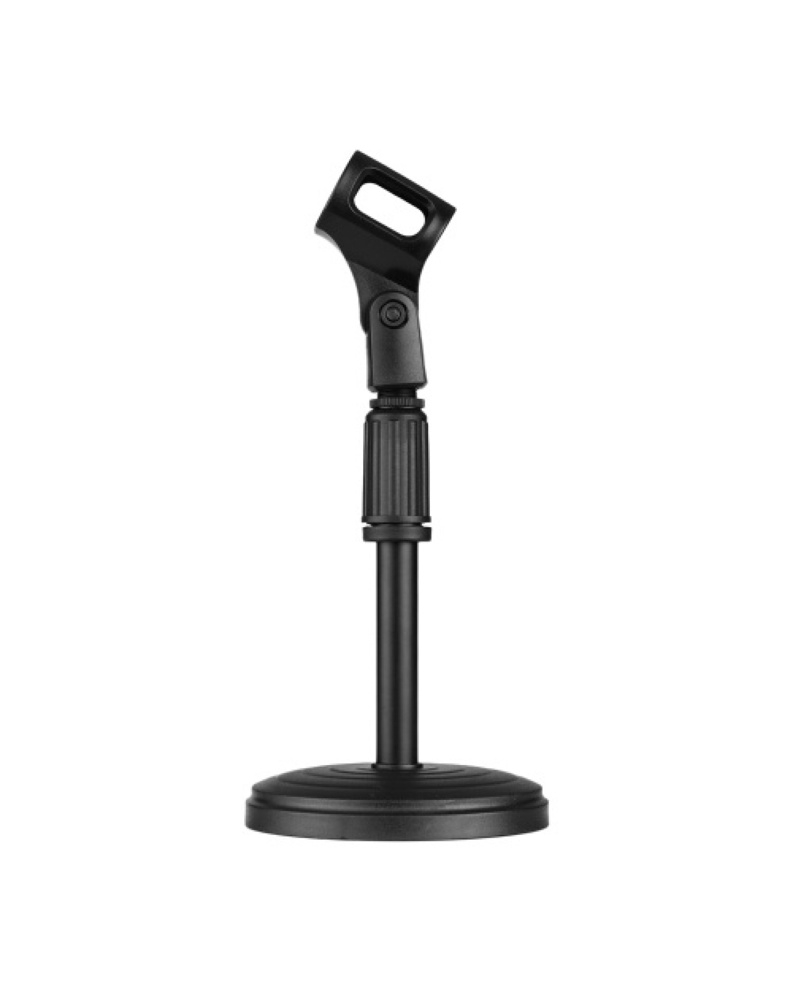 Mini Table Desk Microphone Stand Height Adjustable with Shock Mount for Microphone Mounting for Video Live Streaming