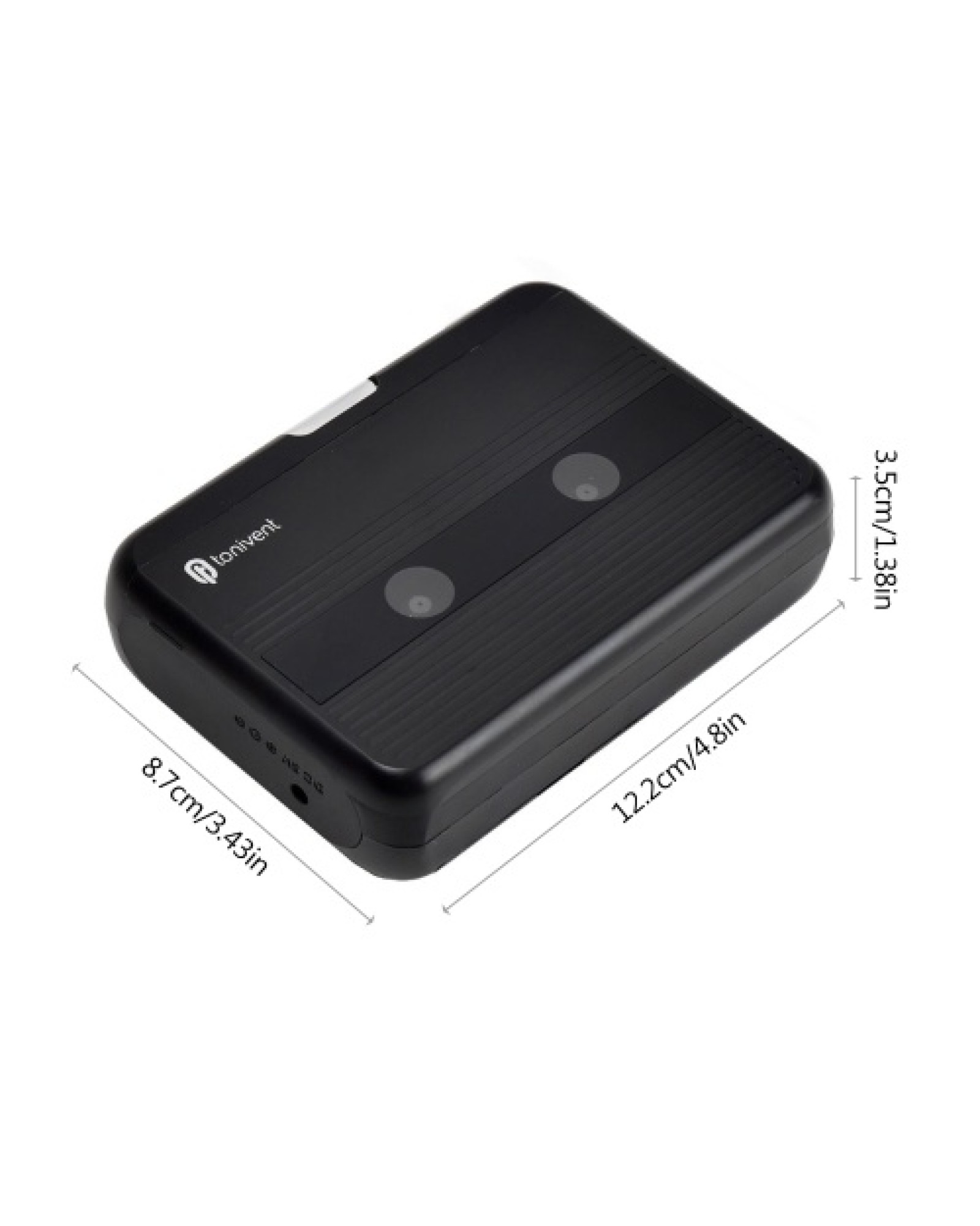 Mini Cassette Player Tape Record FM Radio with 3.5mm Headphone Jack Volume Control