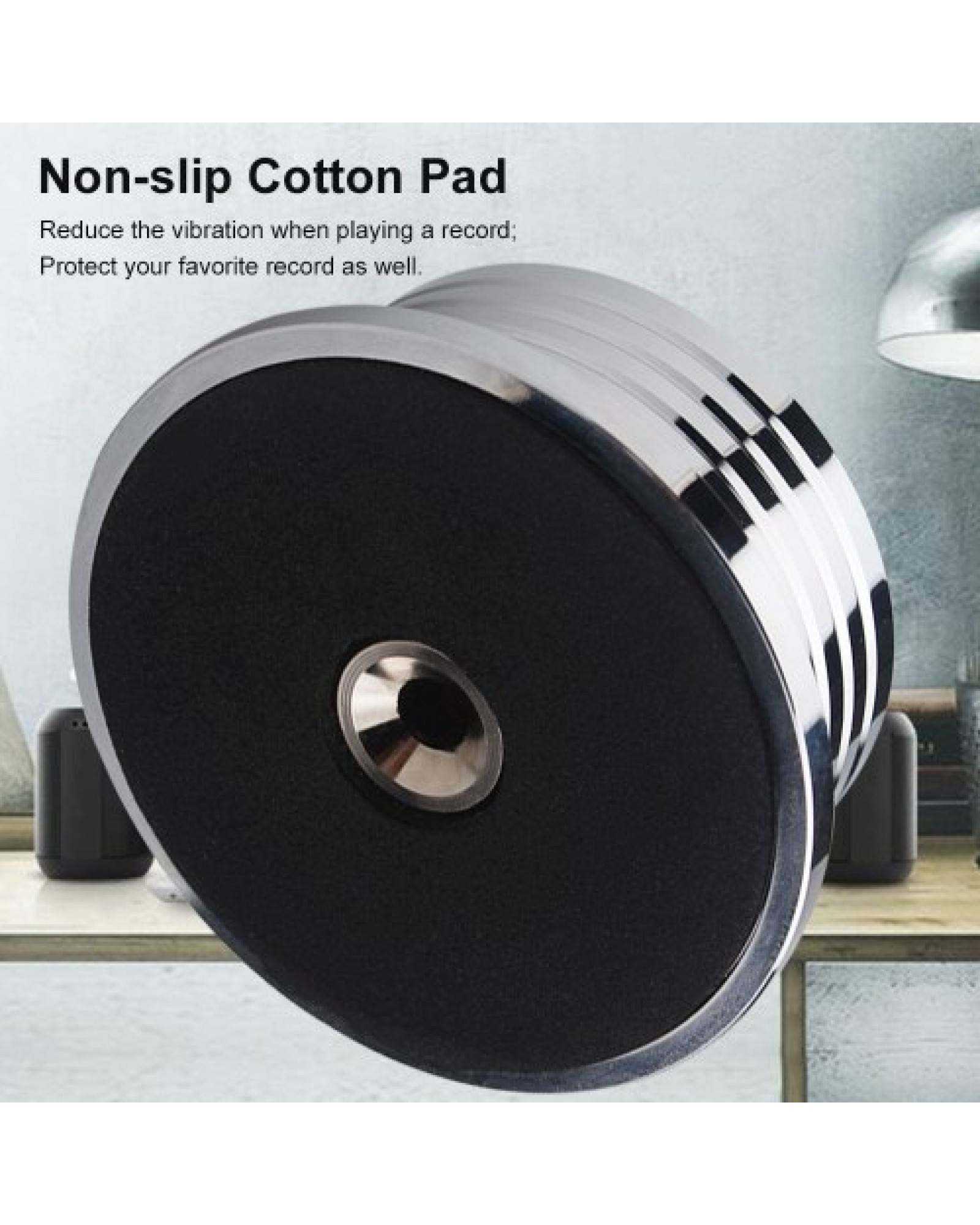 Record Weight Stabilizer 50Hz Bubble Level Speed Detection Turntable LP Disc Stabilizer Clamp for Vinyl Record Player