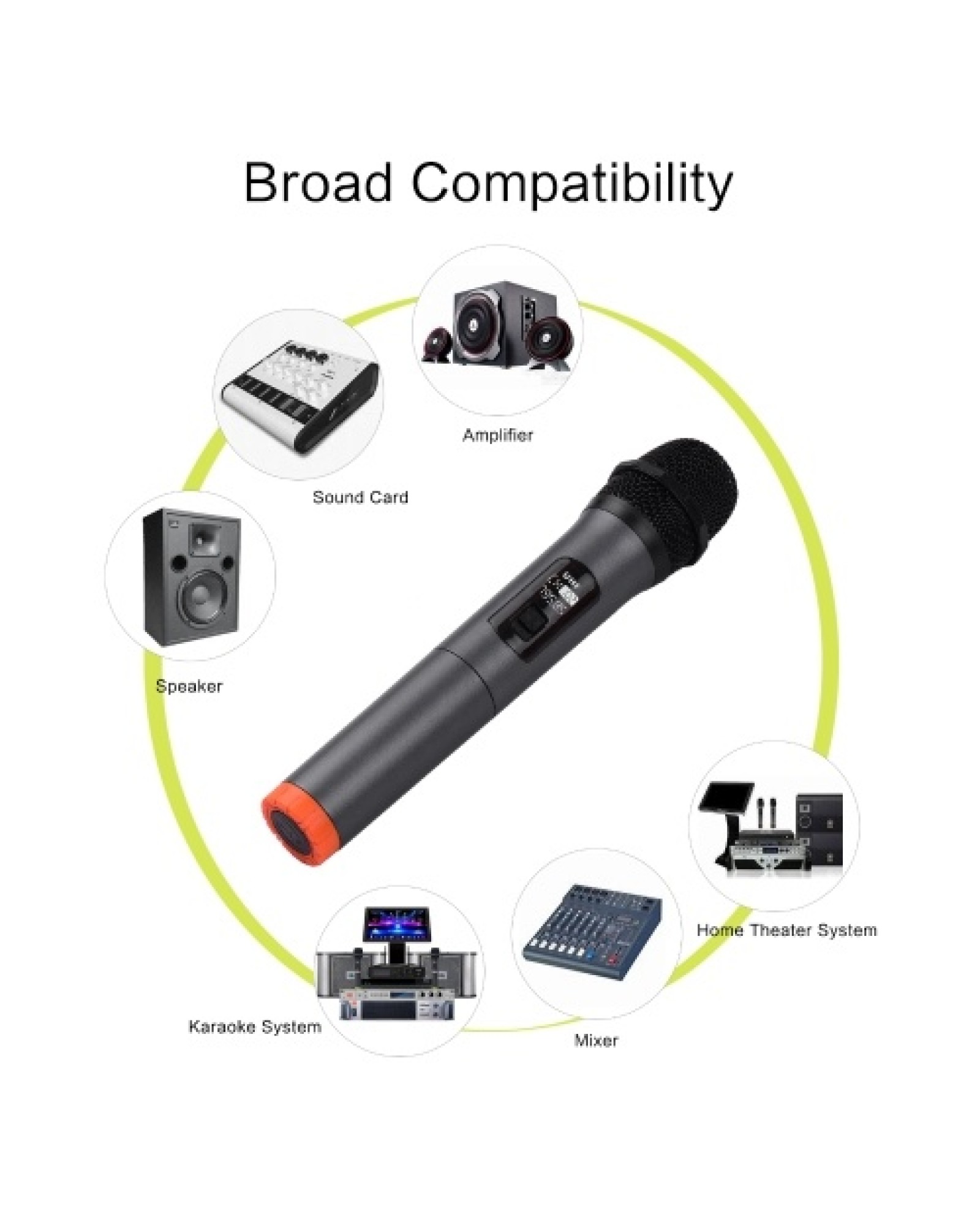 Handheld Wireless Microphone UHF Dynamic Mic