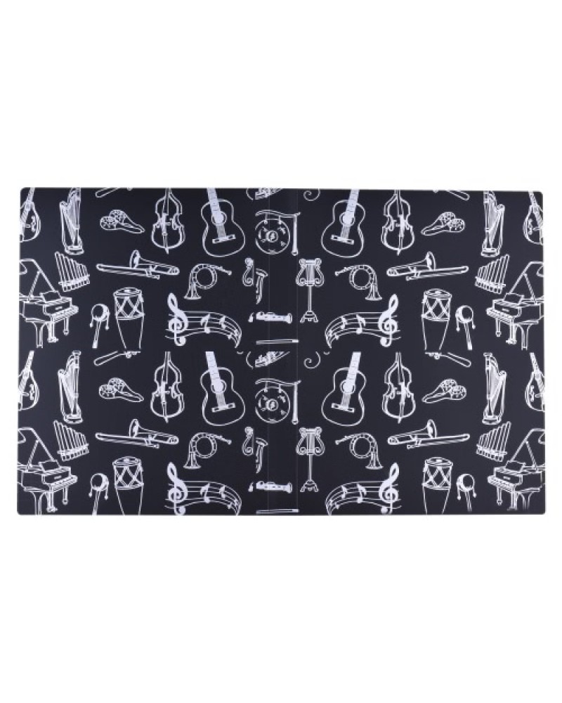 Music Sheet Score File Paper Documents Storage Folder Holder Plastic A4 Size 40 Package Pockets