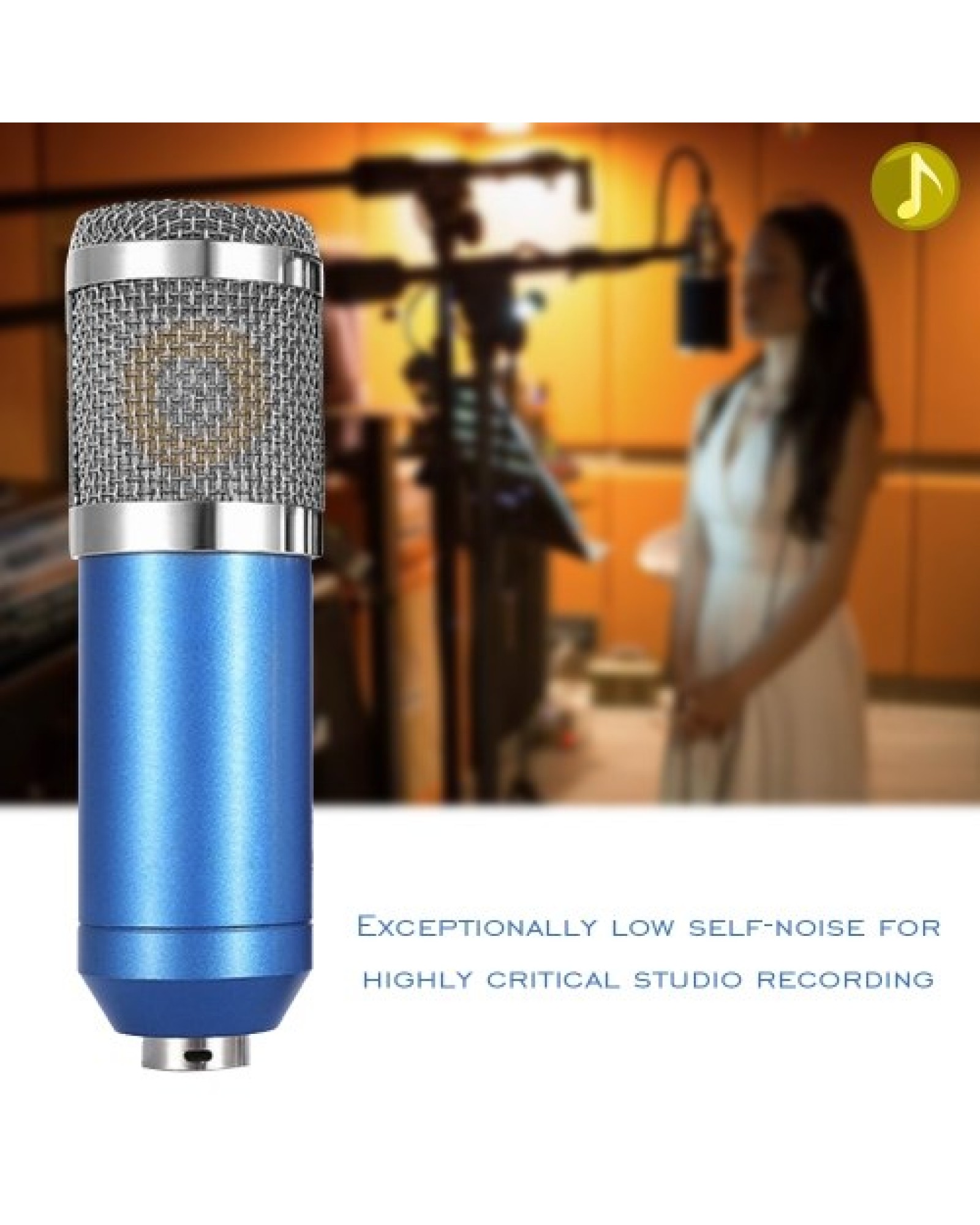 Condenser Microphone High Sensitivity Recording Microphone Professional Recording Equipment