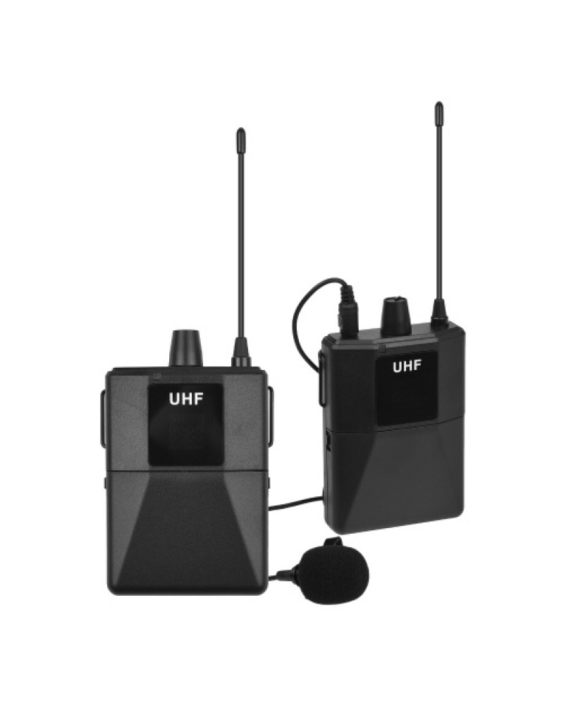 UHF Wirless Microphone System with Body-pack Microphone Receiver