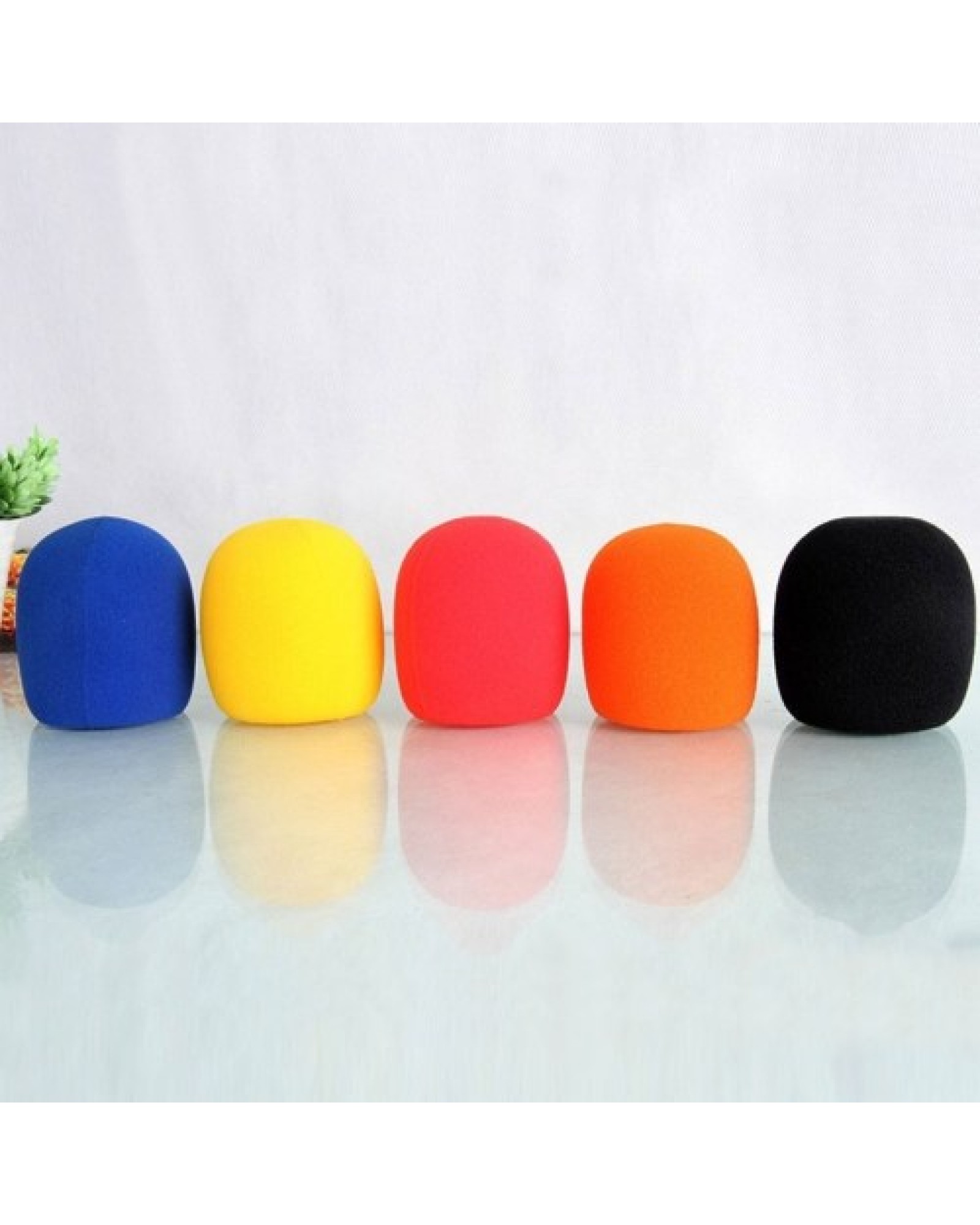 5pcs/lot Universal Mic Accessories Foam Cover Handheld Microphone Windshield Sponge Cap Ball Shape Microphone Windscreen for KTV