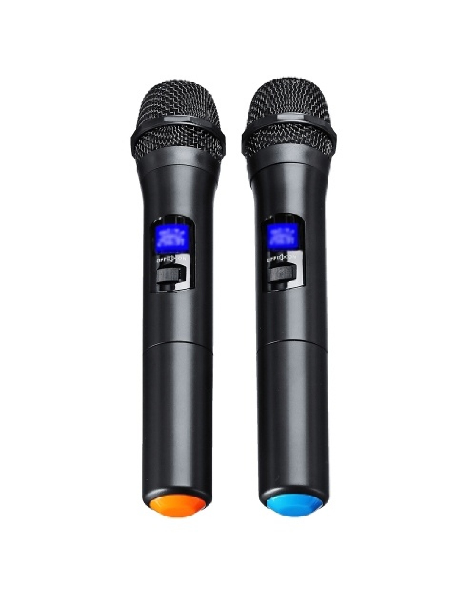 Karaoke Microphones UHF Professional 2 CH Cordless Dual Handheld Microphone Digital LCD Display Mic System