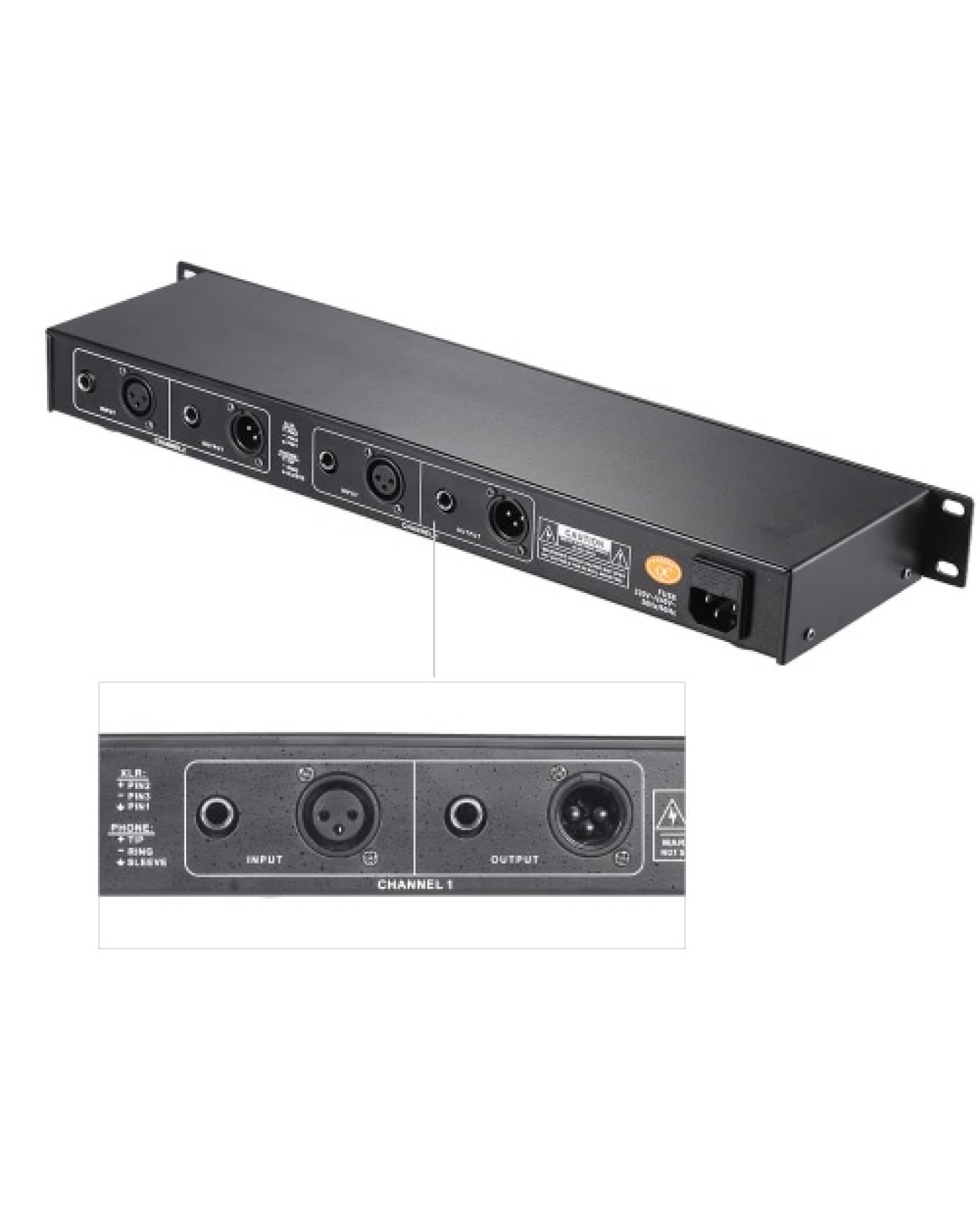 EQ-215 Dual Channel 15-Band Equalizer 1U Rack Mount