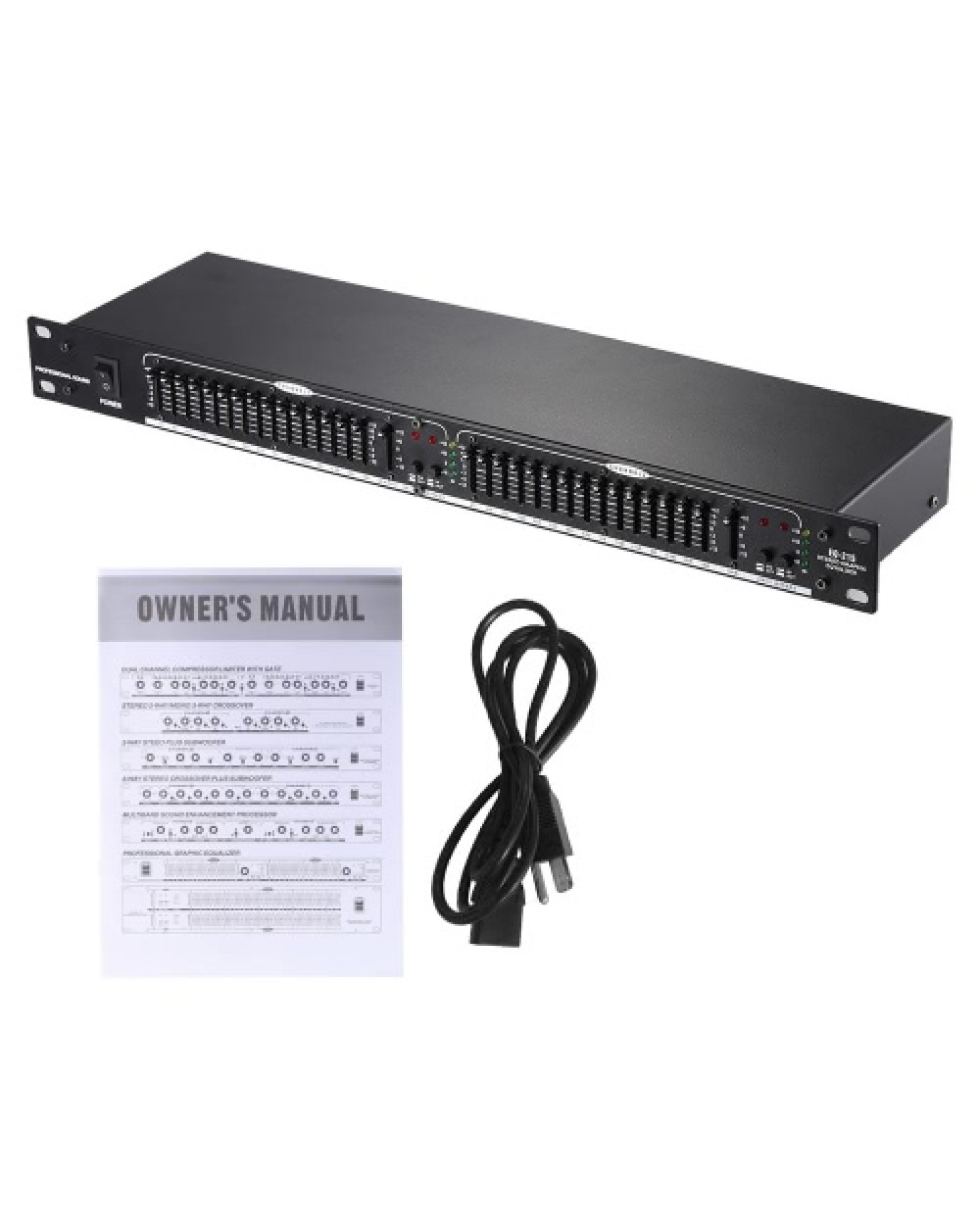 EQ-215 Dual Channel 15-Band Equalizer 1U Rack Mount