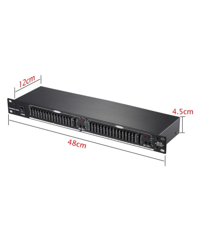 EQ-215 Dual Channel 15-Band Equalizer 1U Rack Mount