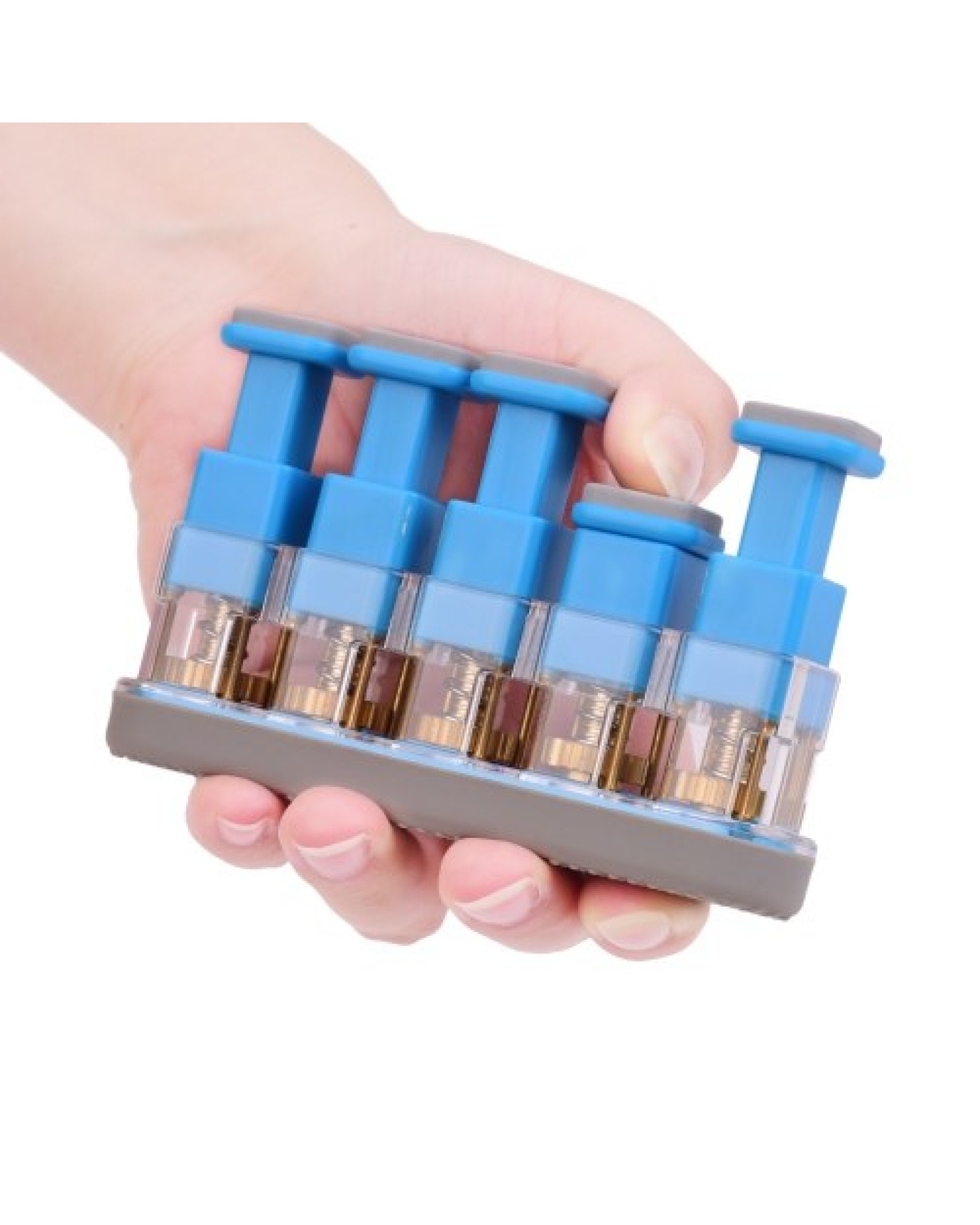 Professional Finger Exerciser with 5 Pressing Piston Keys Hand Strengthener Training Fingers Tension Dexterity