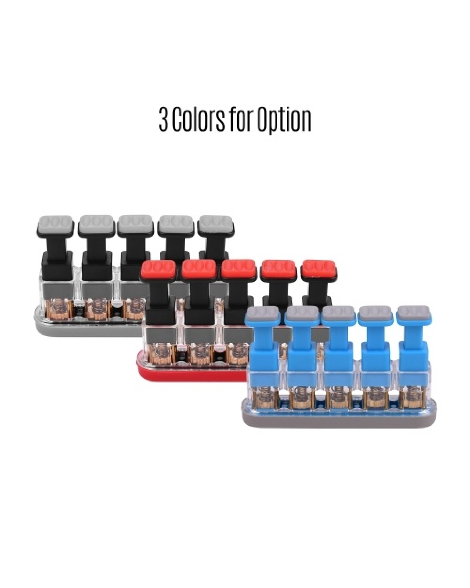 Professional Finger Exerciser with 5 Pressing Piston Keys Hand Strengthener Training Fingers Tension Dexterity