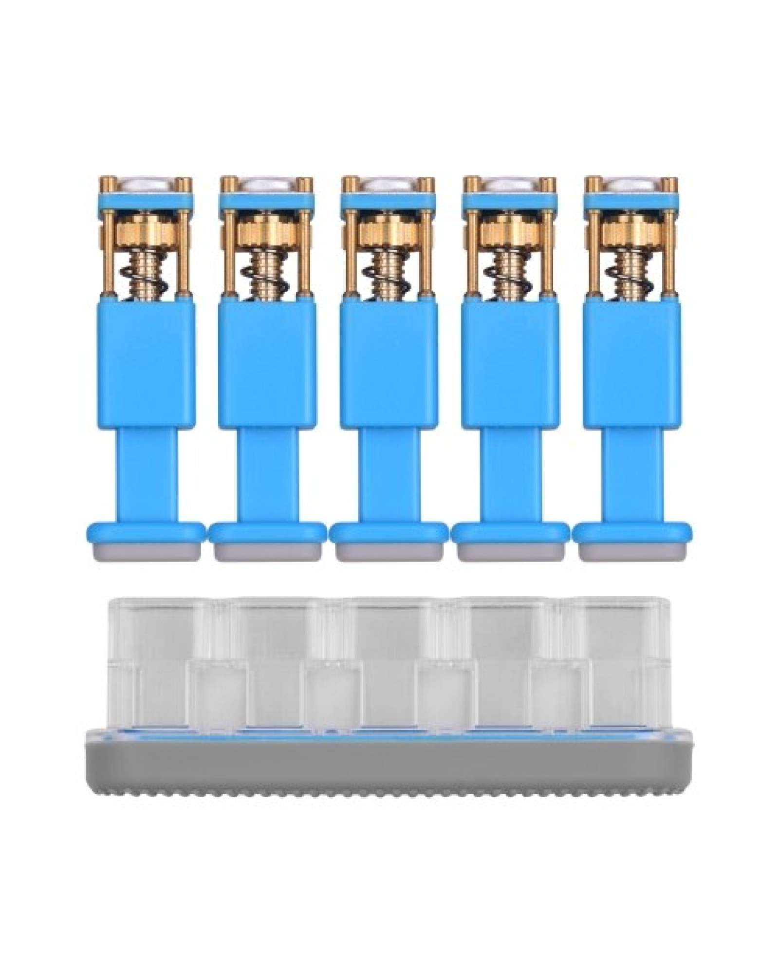 Professional Finger Exerciser with 5 Pressing Piston Keys Hand Strengthener Training Fingers Tension Dexterity