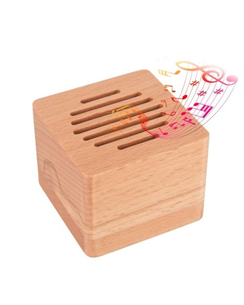 Wooden Music Box Minimalism cube Musical Box Birthday Christmas Valentine'S Day Gift(Melody: Kimiwo Nosete)