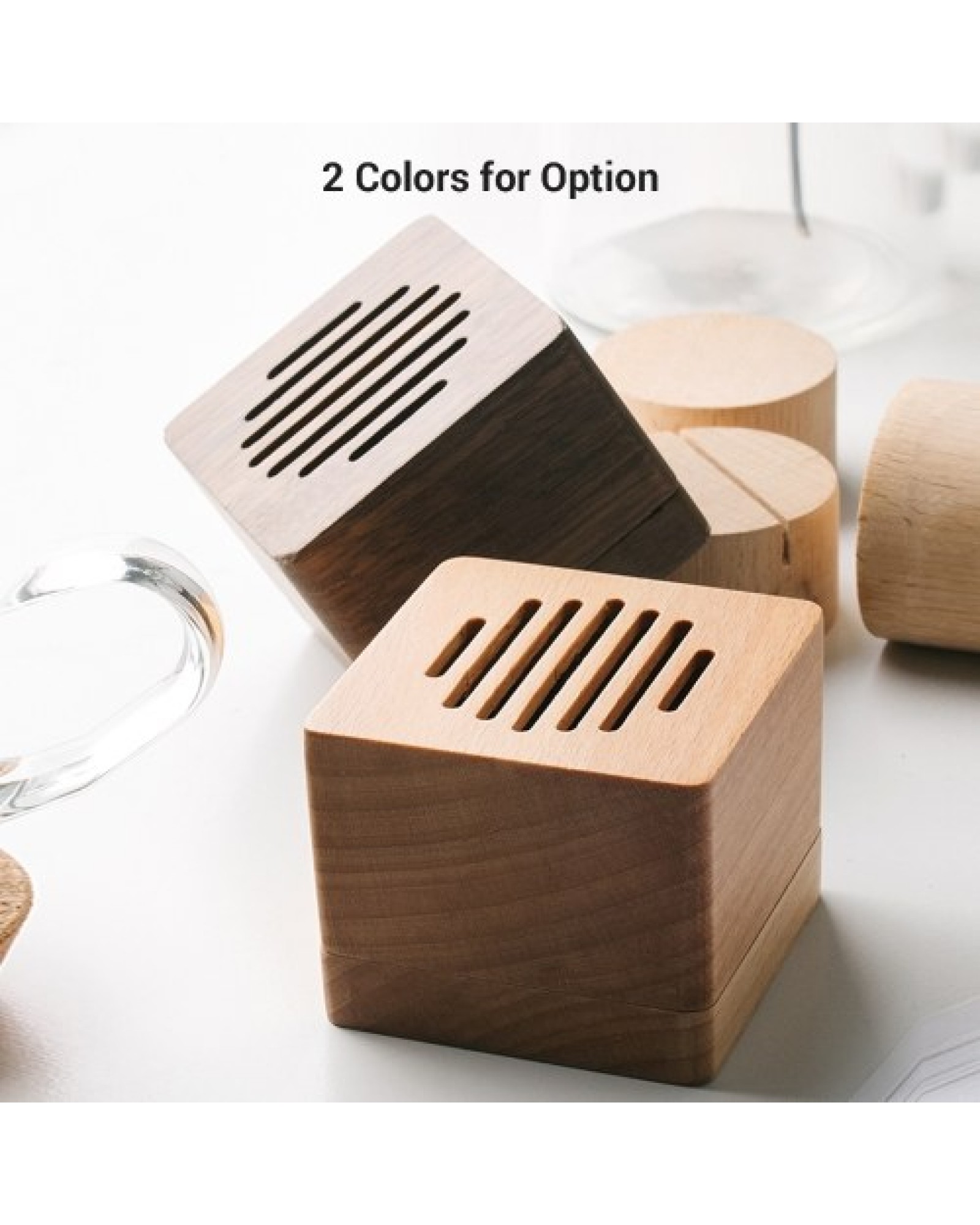 Wooden Music Box Minimalism cube Musical Box Birthday Christmas Valentine'S Day Gift(Melody: Kimiwo Nosete)
