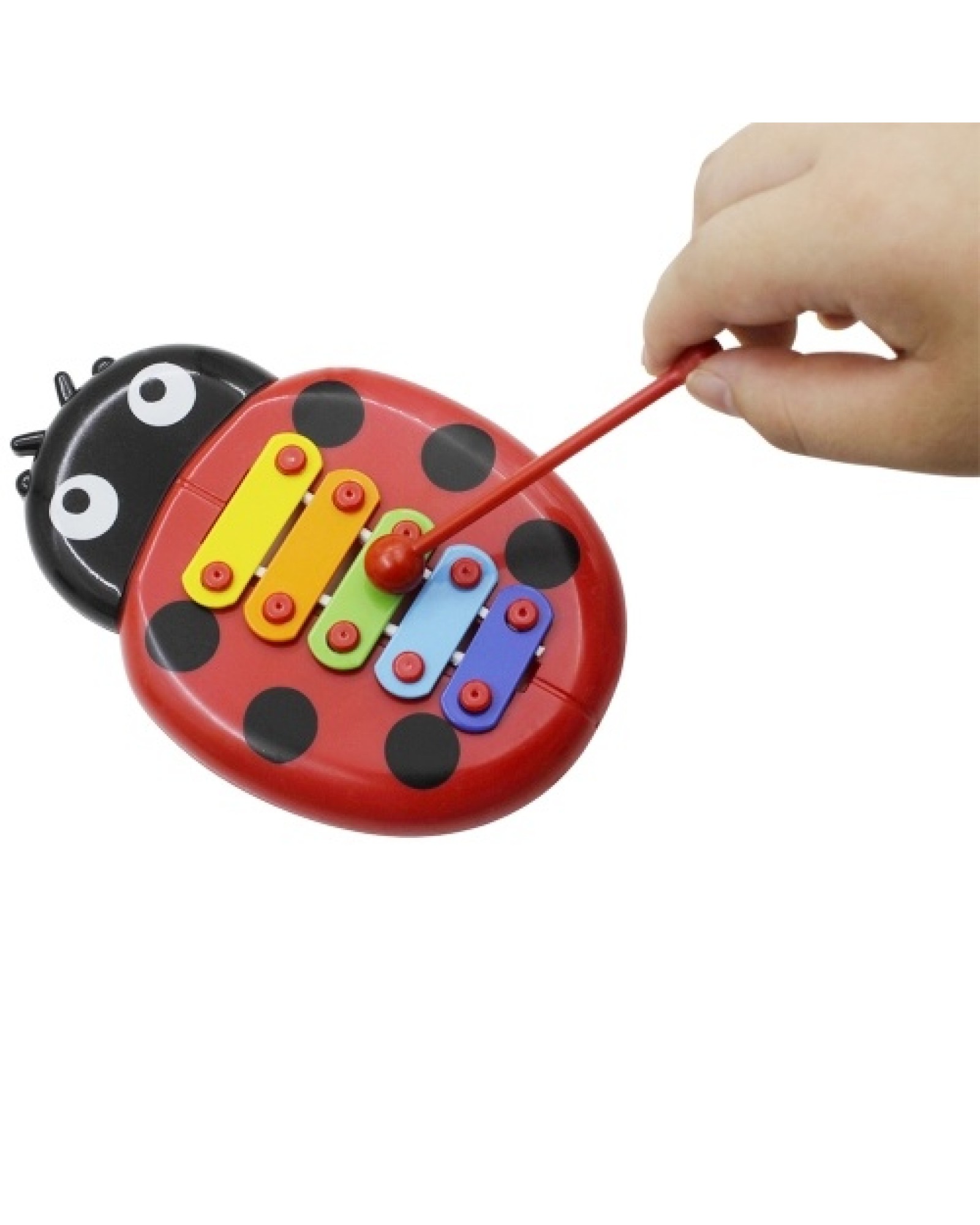 Colorful 5 Tones Kids Children Xylophone Glockenspiel Cartoon Ladybird Shape