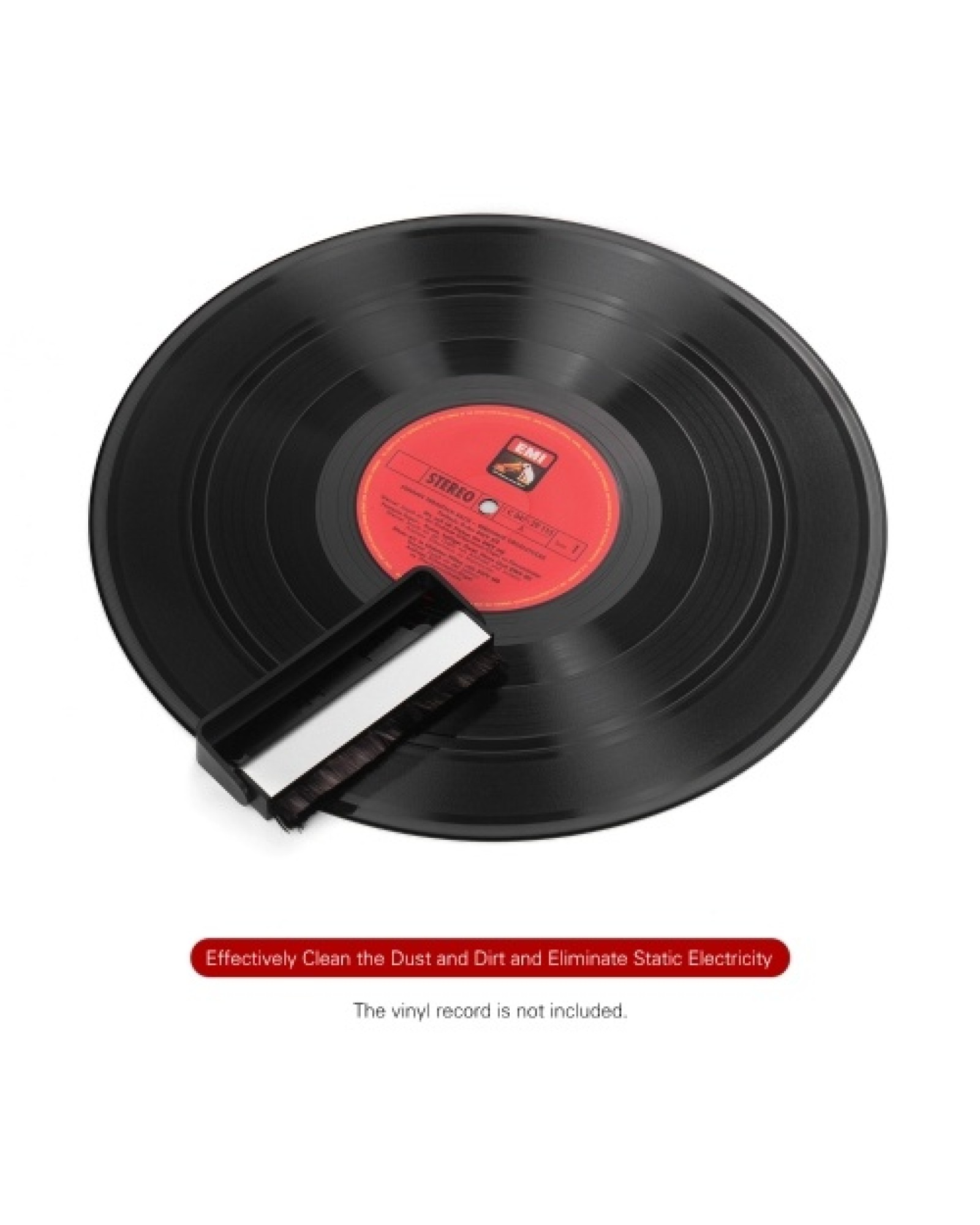 Vinyl Record Cleaner Cleaning Brush Anti-Static Soft Carbon Fiber Brush