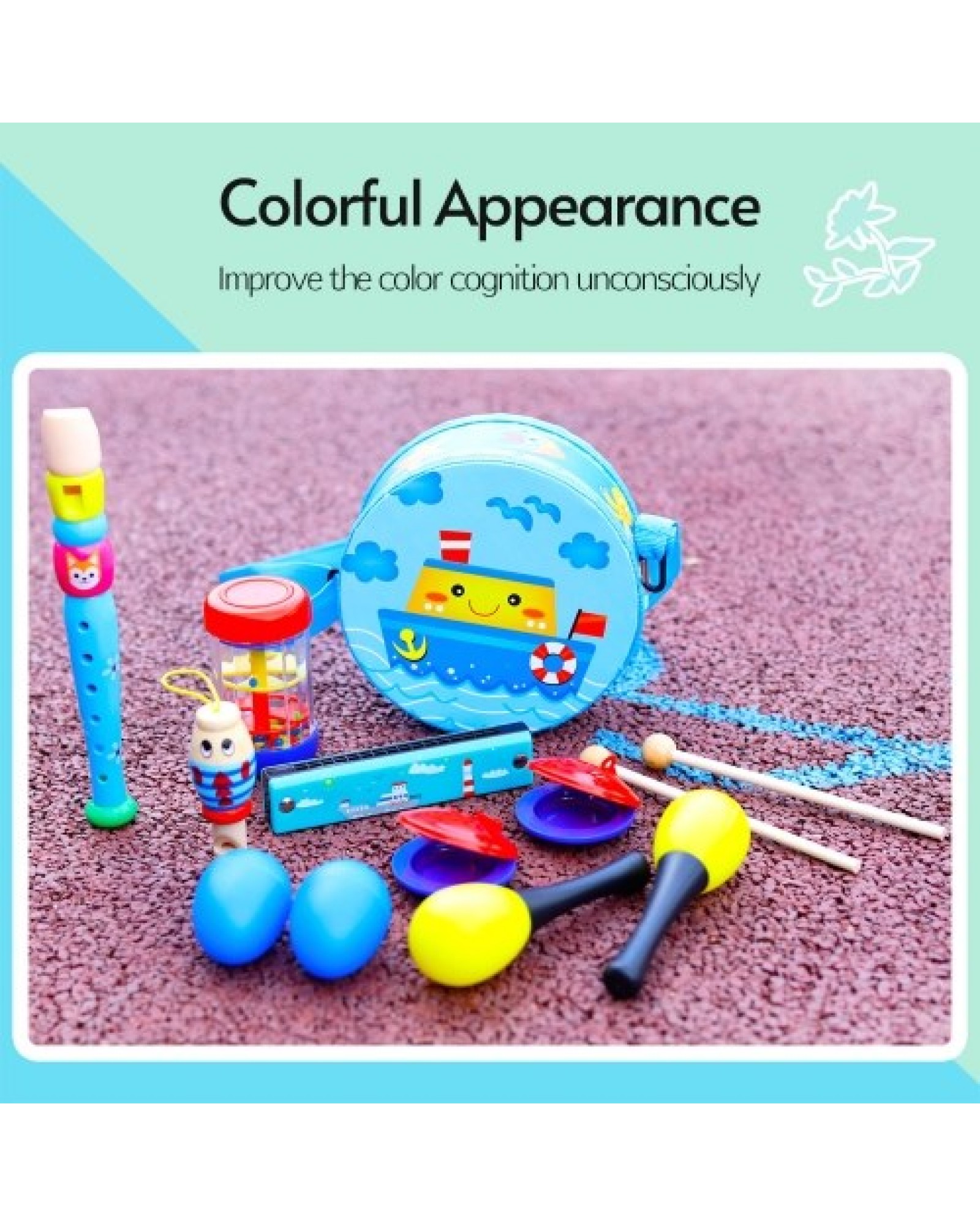 Musical Toys Set Percussion Instrument Band Rhythm Kit
