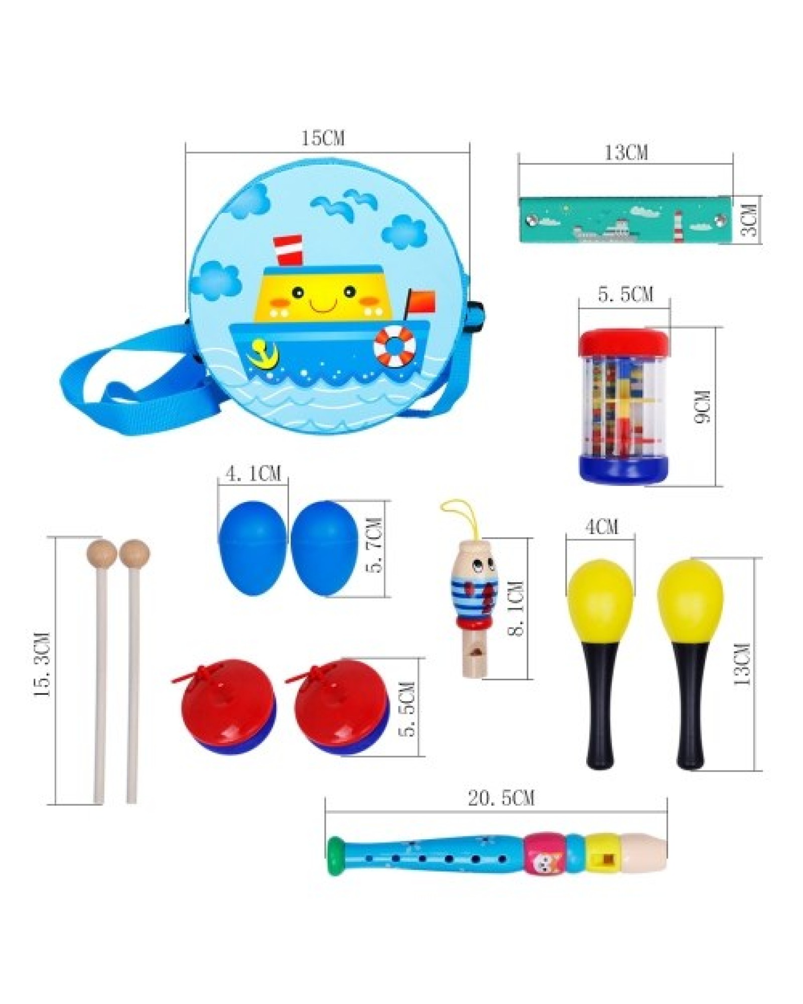 Musical Toys Set Percussion Instrument Band Rhythm Kit