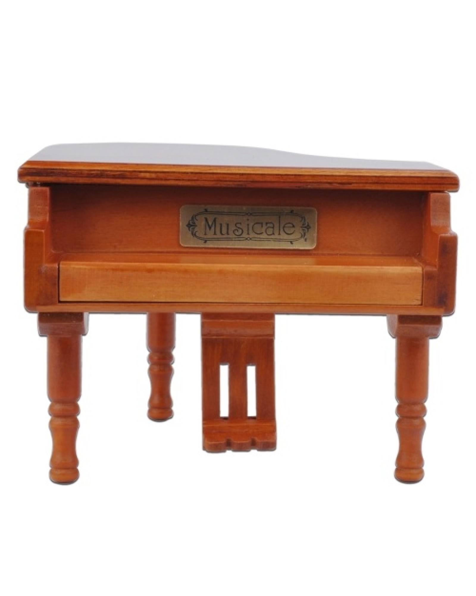 Windup Wooden Piano Musical Box Classical Melody Music Box Castle in the Sky Melody Gift for Children Girls