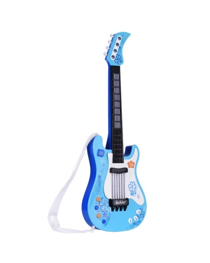 Kids Little Guitar with Rhythm Lights and Sounds Fun Educational Musical Instruments Electric Guitar Toy for Toddlers Children B