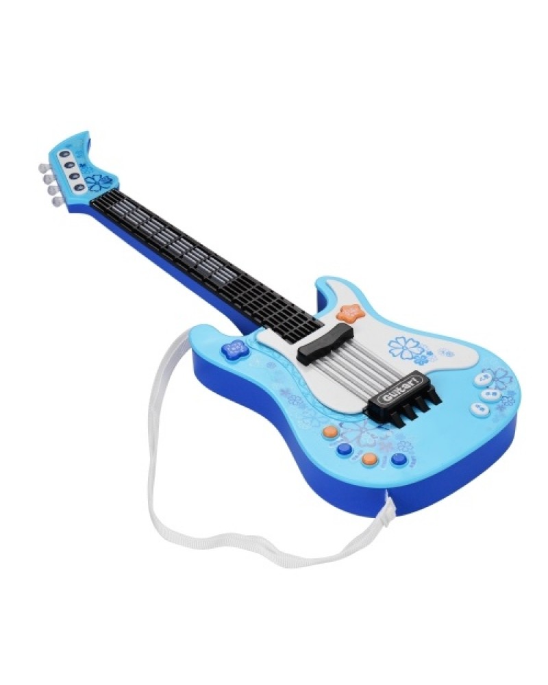 Kids Little Guitar with Rhythm Lights and Sounds Fun Educational Musical Instruments Electric Guitar Toy for Toddlers Children B
