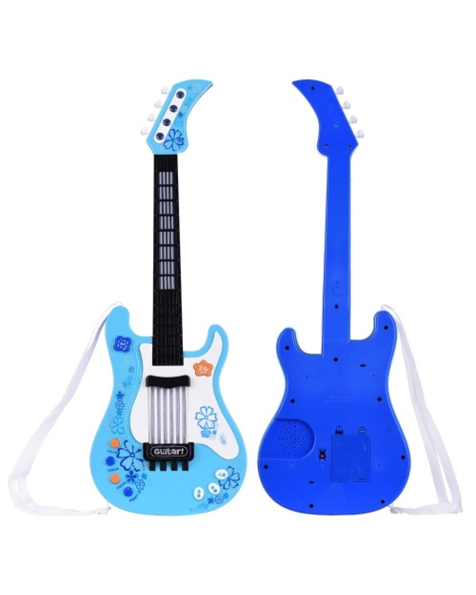Kids Little Guitar with Rhythm Lights and Sounds Fun Educational Musical Instruments Electric Guitar Toy for Toddlers Children B