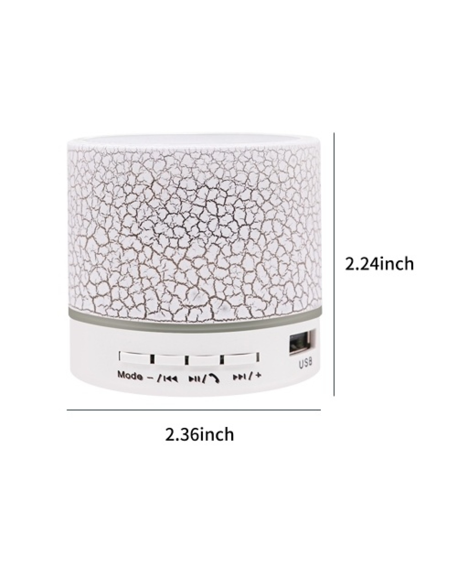 Mini Speaker 7-Color Lights Small Wireless BT Speaker Portable Rechargeable Speaker for Travel Outdoors Home Office