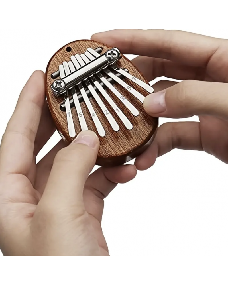 8 Key Mini Kalimba High Quality Exquisite Finger Thumb Piano Marimba Musical Good Accessory Pendant Gift
