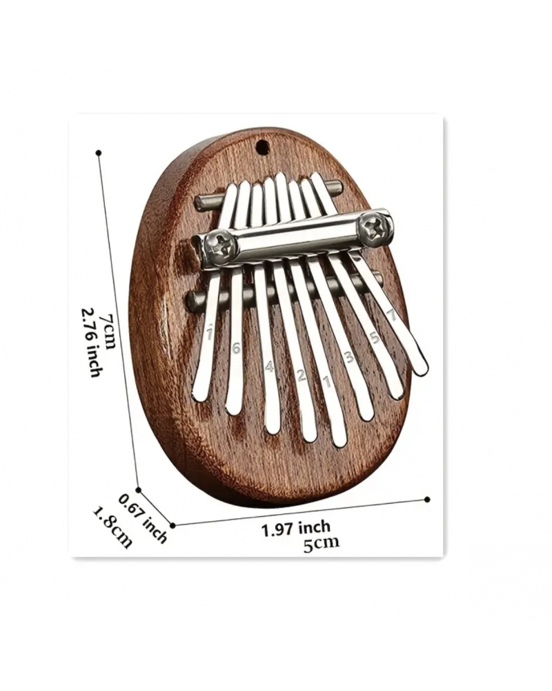 8 Key Mini Kalimba High Quality Exquisite Finger Thumb Piano Marimba Musical Good Accessory Pendant Gift