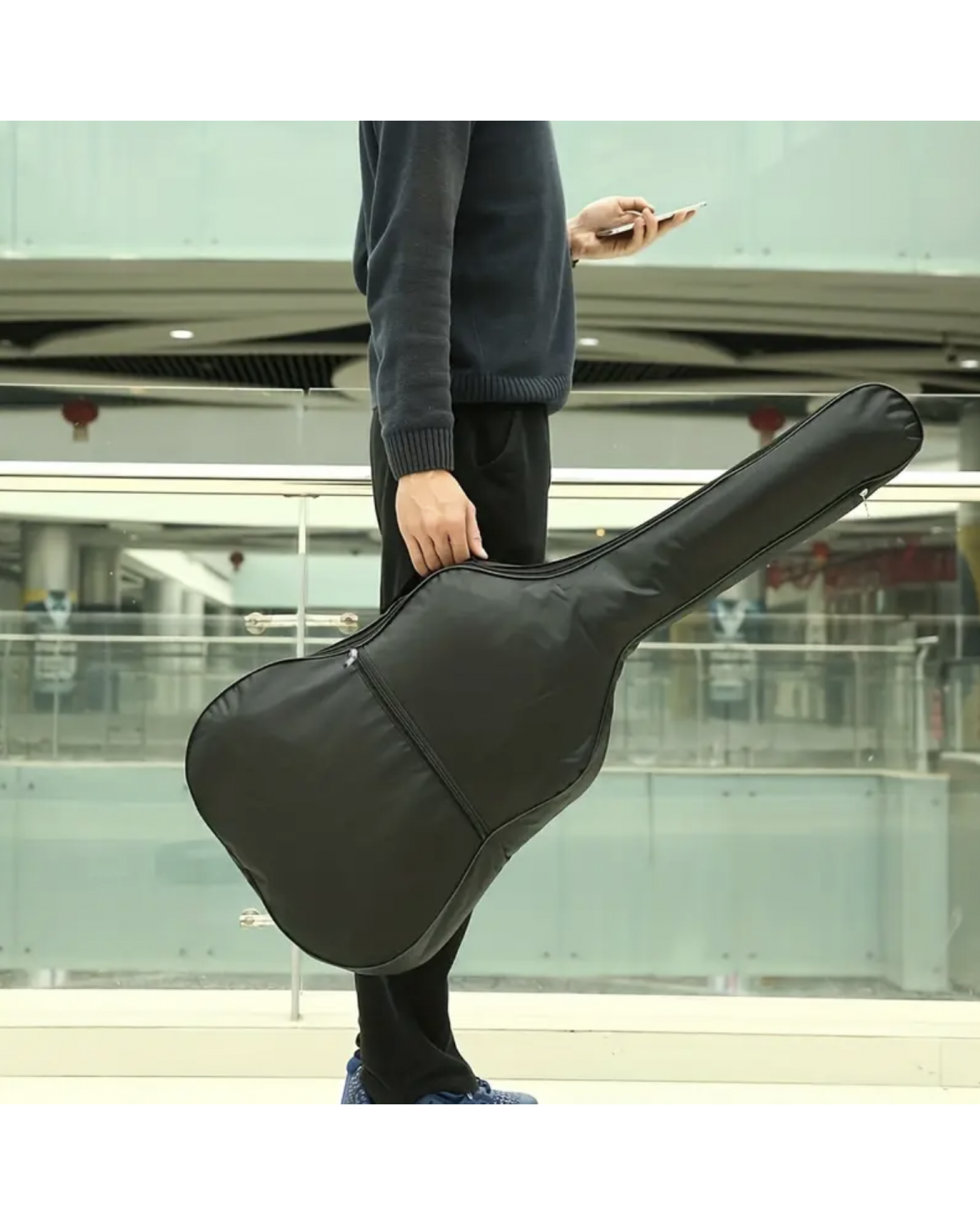 41 Inch Guitar Storage Bag Waterproof 420D Nylon Acoustic Guitar Gig Bag Soft Case Cover With Adjustable Strap