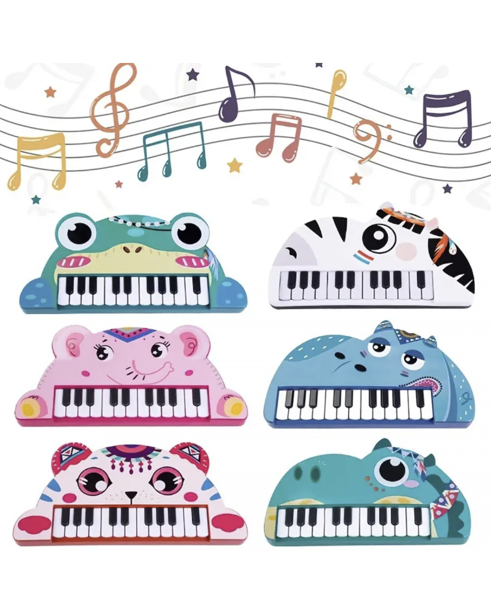 Children's Animal Electronic Organ Piano Early Education Can Play Educational Music Toys Beginners Entry Baby Toy Piano