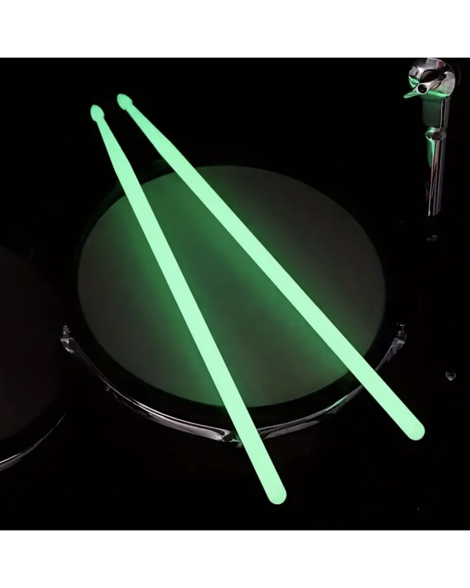 Stand Drum Glow Drum Stick 5A Stand Drum Hammer Jazz Drum Hammer Fluorescent Stage Performance Nylon Glow Drum Stick Drum Stick (luminous Drumsticks)