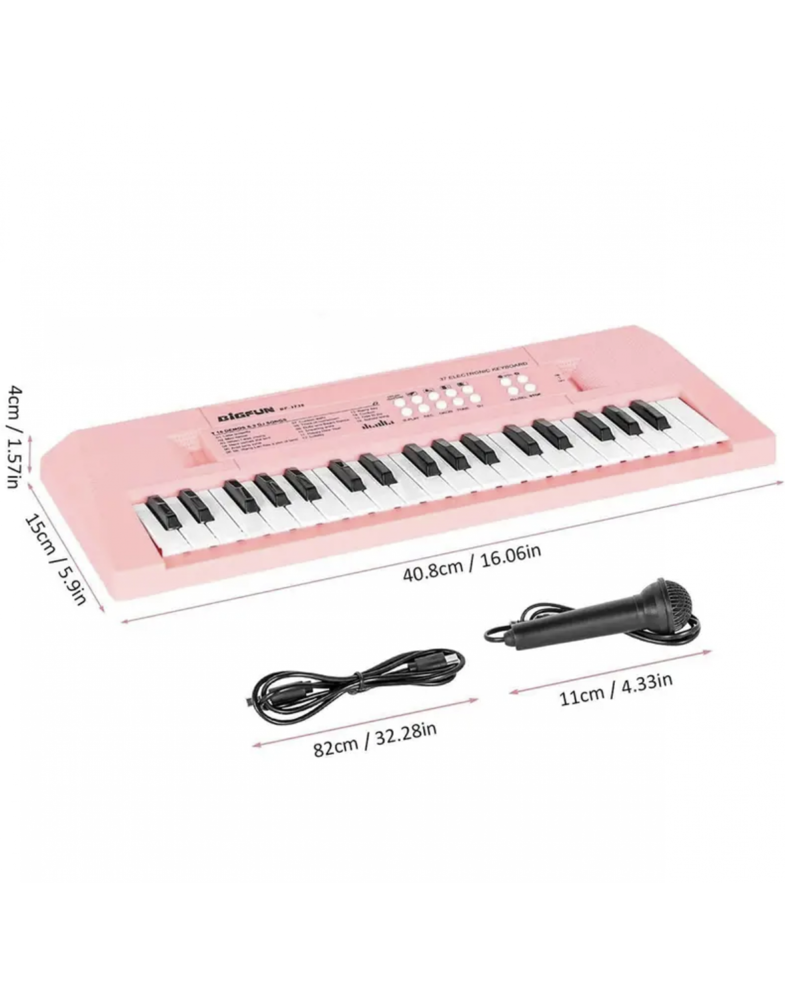 37 Keys Electric Kids Piano With Microphone, Musical Toy Piano For Kids Ages 3-5, Portable Electronic Keyboard Piano Learning Toys For 3 4 5 6 Year Old Boys Girls For Birthday Gifts