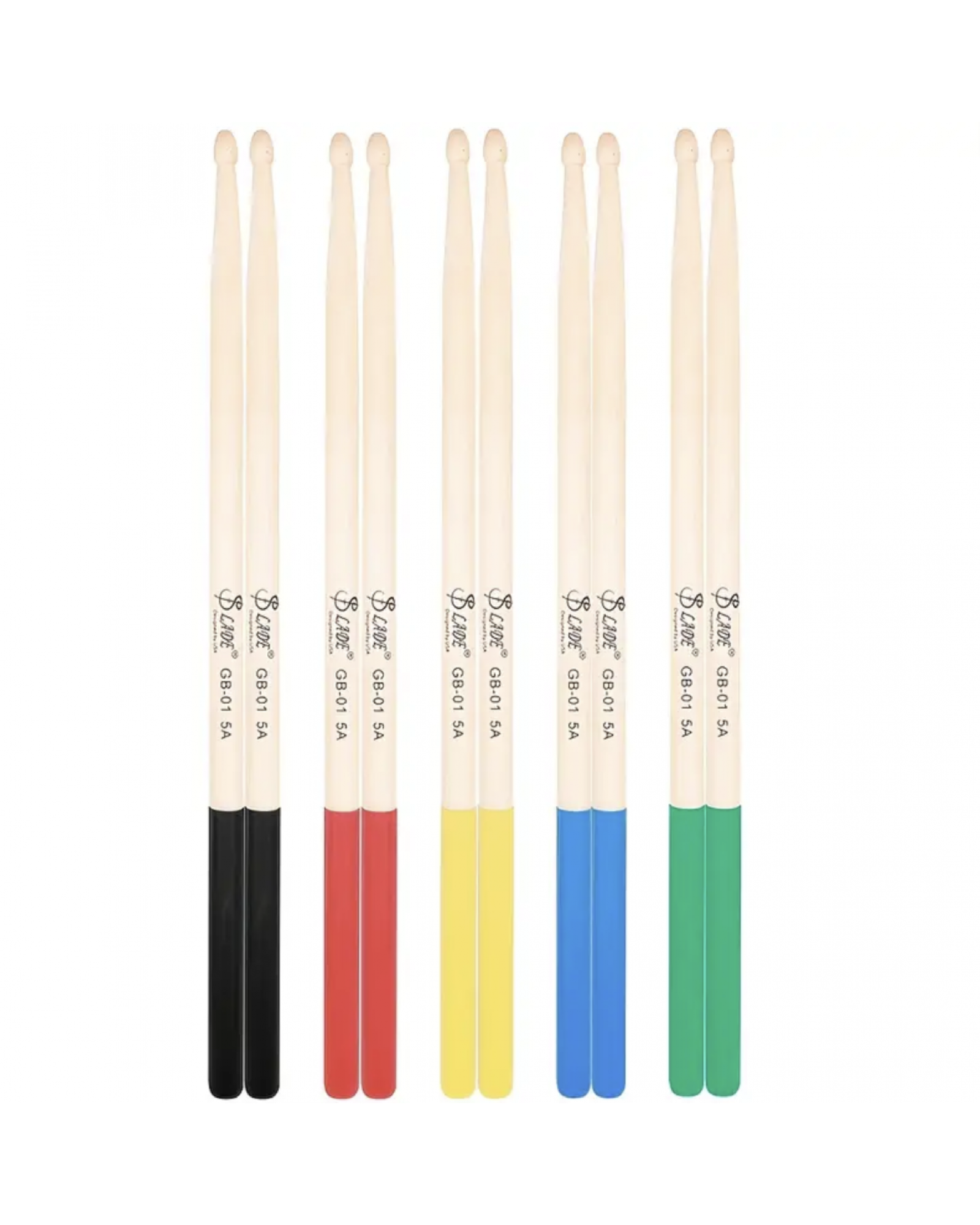 5A Maple Anti-skid Drumstick Drumstick Drumstick 5A Universal Three Pair Kit Drum Drumstick Percussion Instrument Accessories